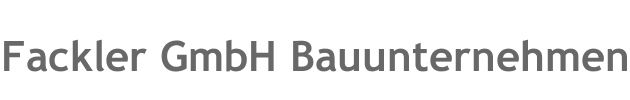 Fackler GmbH Bauunternehmen